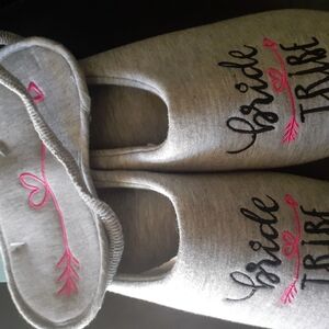 Slipper and sleep mask set.